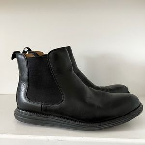 Cole Haan Lunargrand Men's Waterproof Dress Boots Black Size 10.5 Pull On